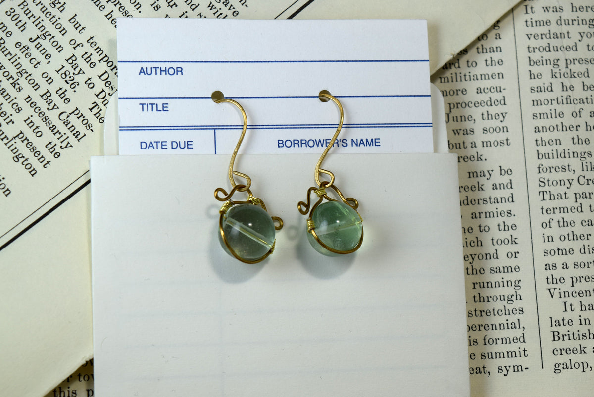 Fluorite Dangle Earrings