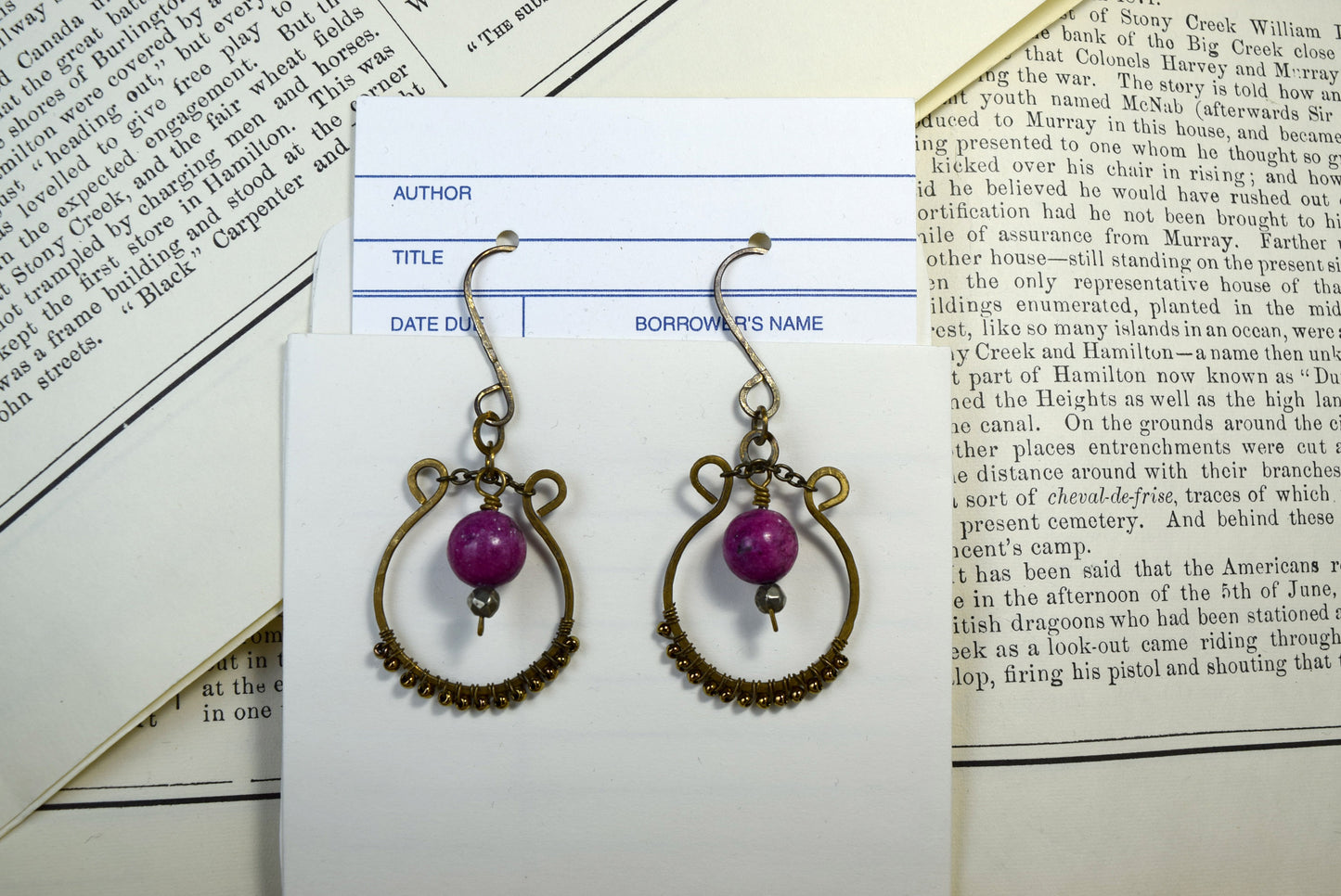 Handmade Boho Brass Earrings