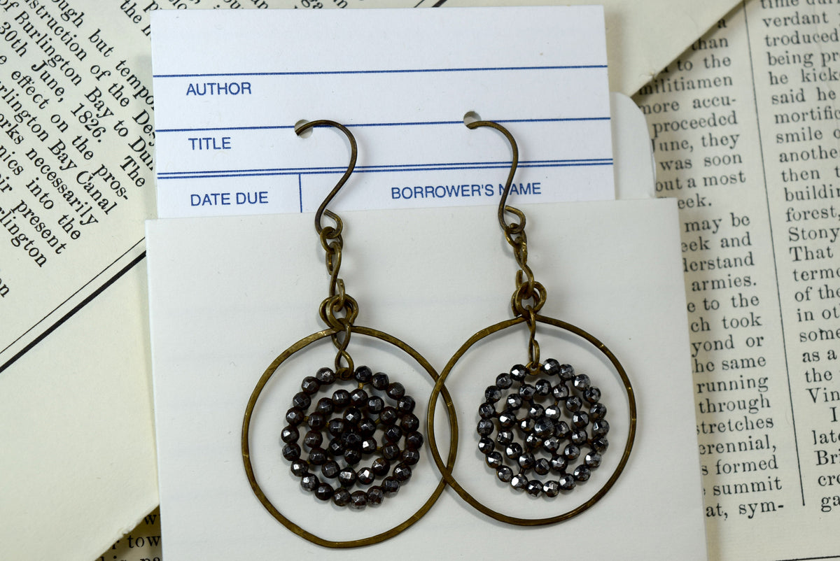 Vintage Button Earrings