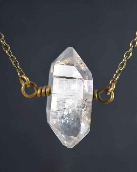Minimalist Quartz Pendant Necklace