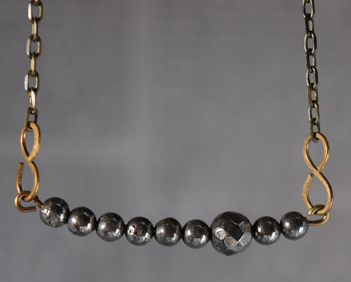 Pyrite Bar Necklace