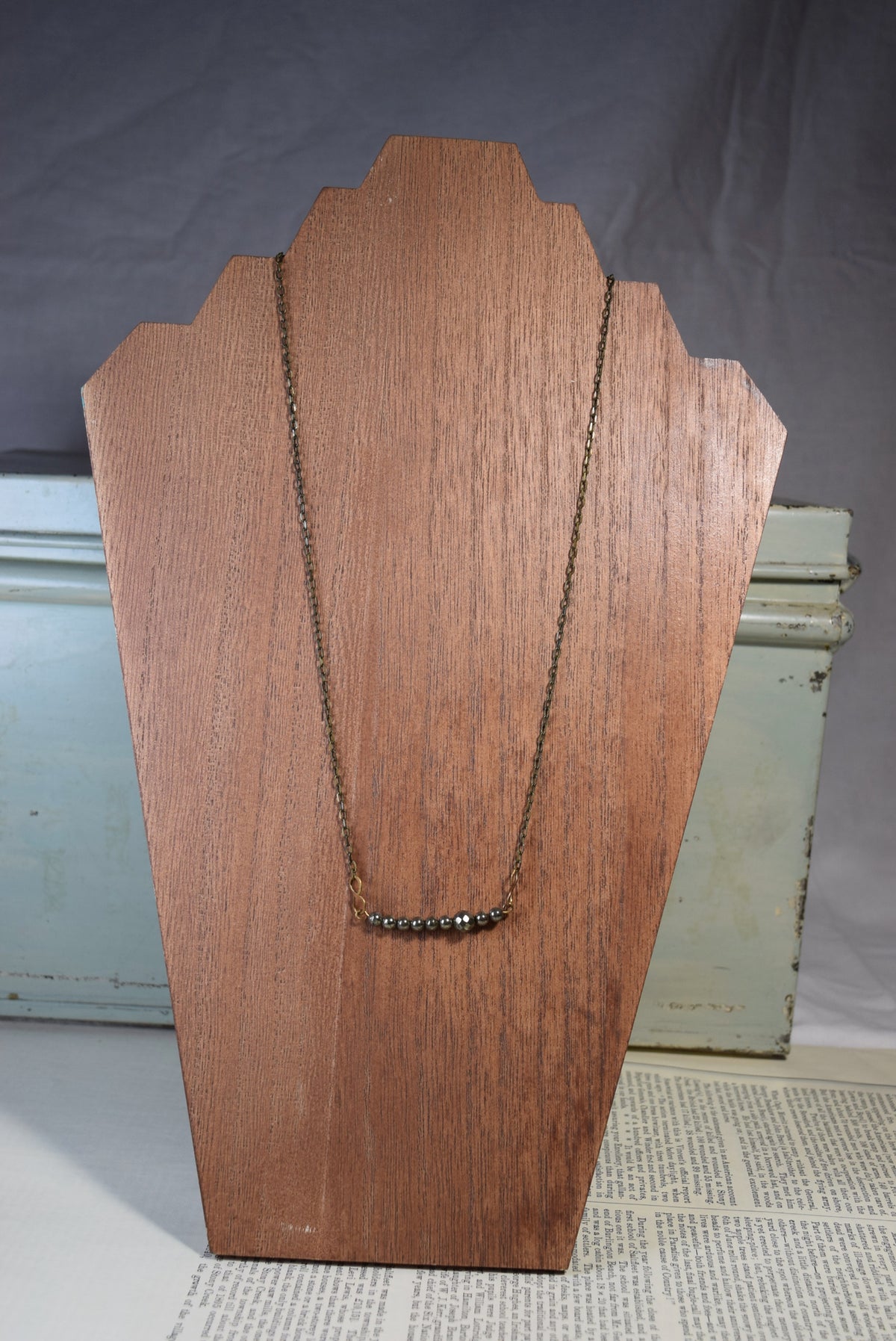Pyrite Bar Necklace