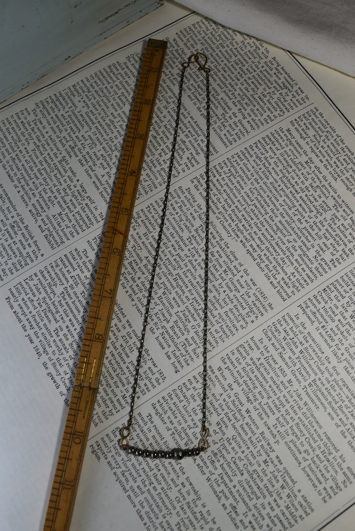 Teal Bar Necklace