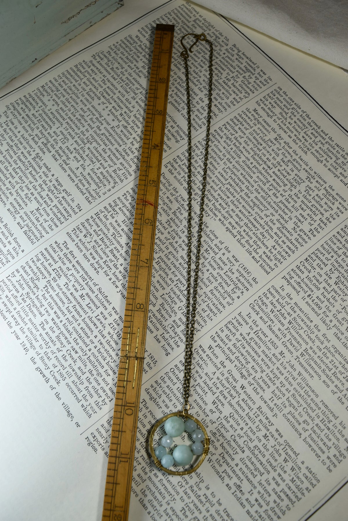 Seafoam Green Amazonite Pendant